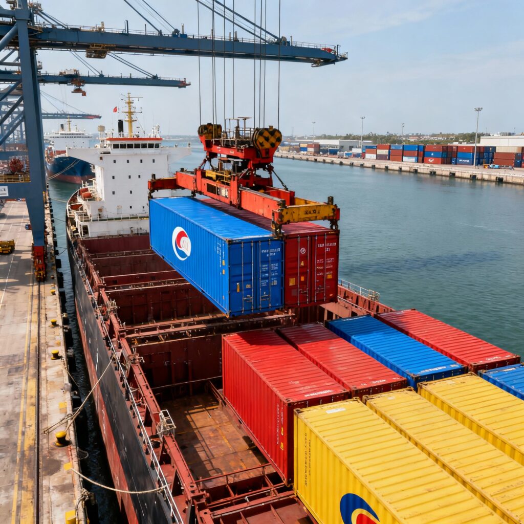 شحن دولي وحاويات الشحن